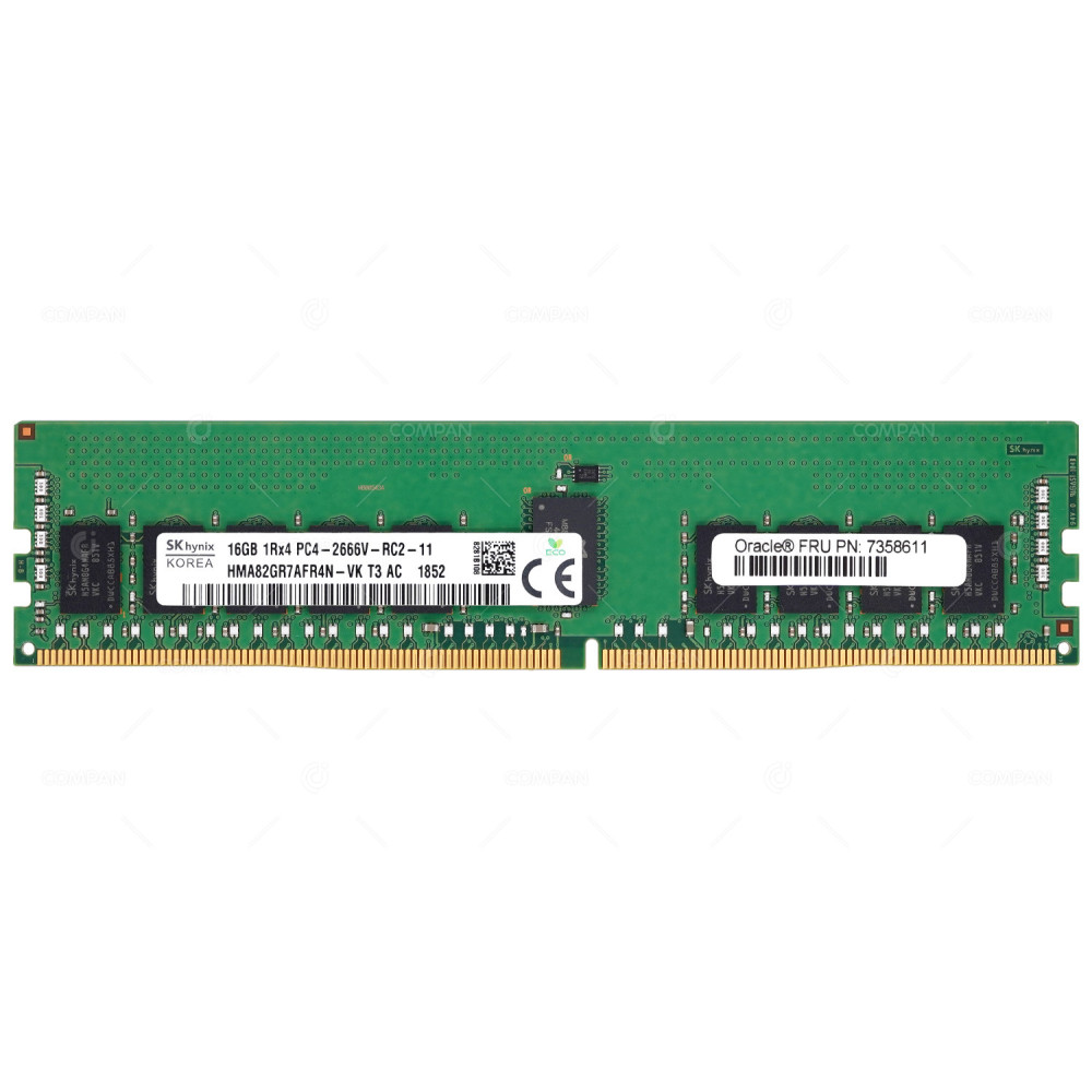 7358611 SUN ORACLE DDR4 16GB 1RX4 PC4-21333 2666MHZ RDIMM FOR S7-2